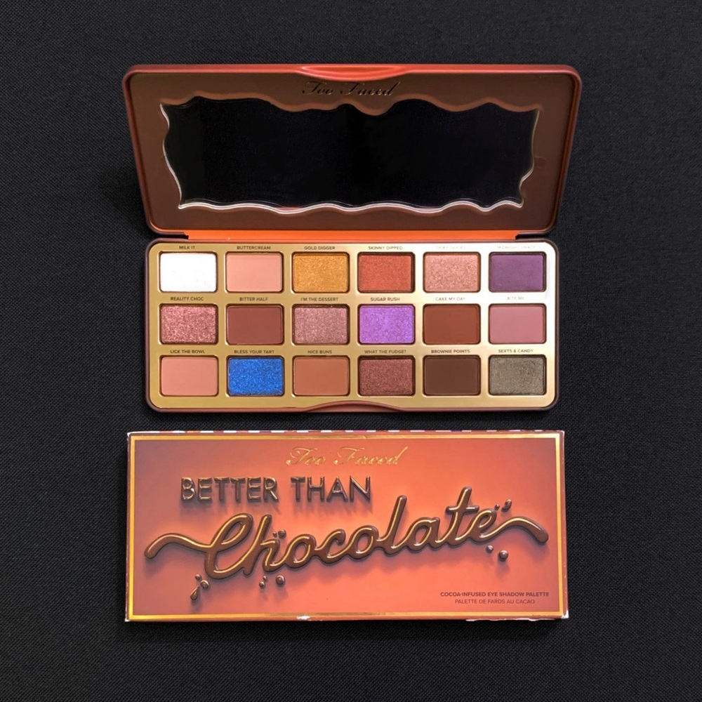 TOO FACED Better Than Chocolate Matte & Metallic 18 Shade Eyeshadow Palette